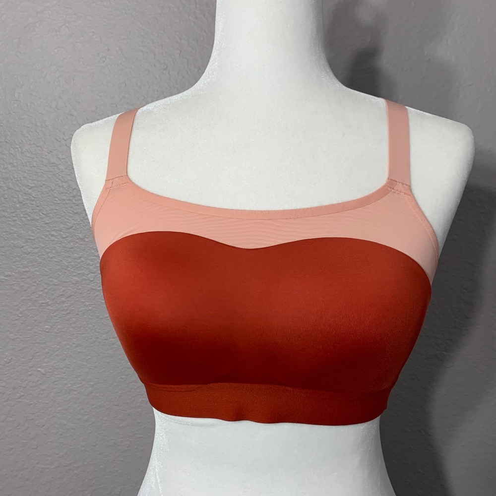 Brooks Dare Racerback Run Bra Holds Me In Sports Bra Rosewood‎ Flamingo 32C